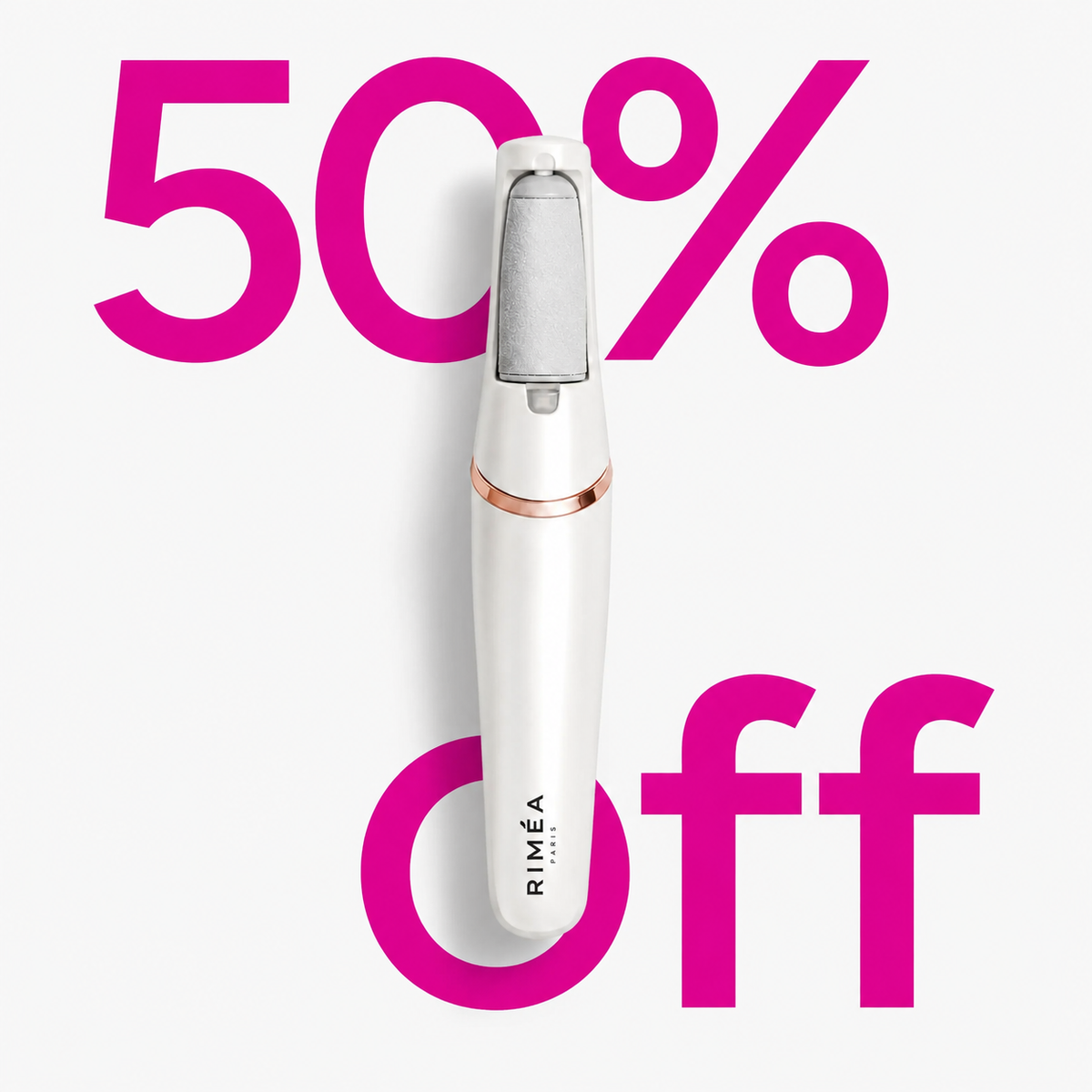 Râpe électrique Riméa Silk Pro coloris blanc, vue de face